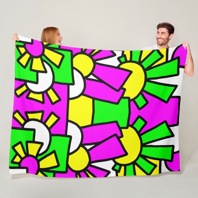 Manta Polar Doodle festivo Art. 42 (In situ)