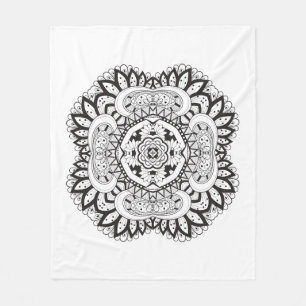 Manta Polar Doodle hermoso del cuadrado de Deco
