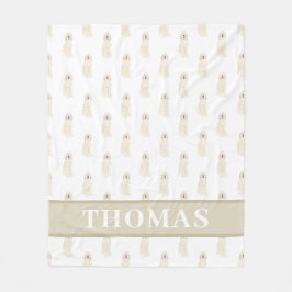 Manta Polar Doodle III (Crema Blanco)