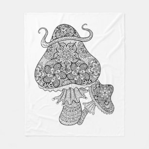 Manta Polar Doodle mágico dibujado mano de las setas