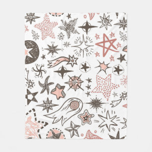 Manta Polar Doodles cósmicos: estrellas y cometas
