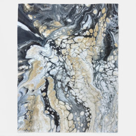 Manta Polar Dorado negro audaz y blanco grande de la flota