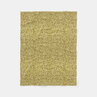 Manta Polar Dorado Purpurina Fleece Blanket