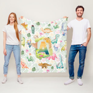 MANTA POLAR DORKY DINOSAURS CHICOS DECORACIÓN NAVE NURSERY MON