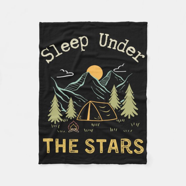 Manta Polar Dormir bajo las estrellas; Camping (Anverso)