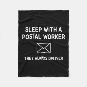 Manta Polar Dormir Con Un Trabajador Postal Que Siempre Entreg