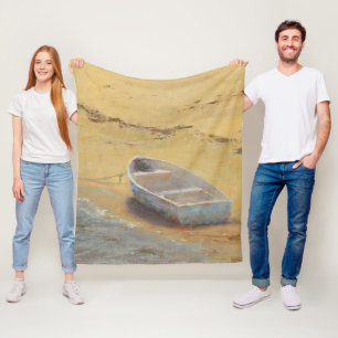Manta Polar Dory del verano - barco en la orilla