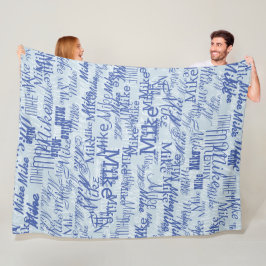 Manta Polar Dos capas (2 tonos azules) Nombre marcado en todo 