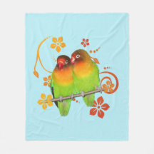 Dos pájaros amorosos acurrucados