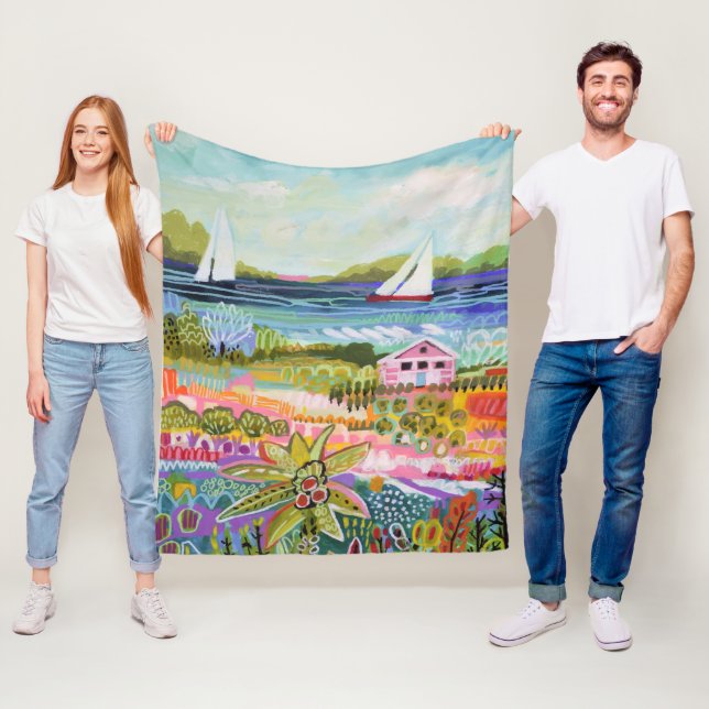 Manta Polar Dos veleros y cabaña (In situ)