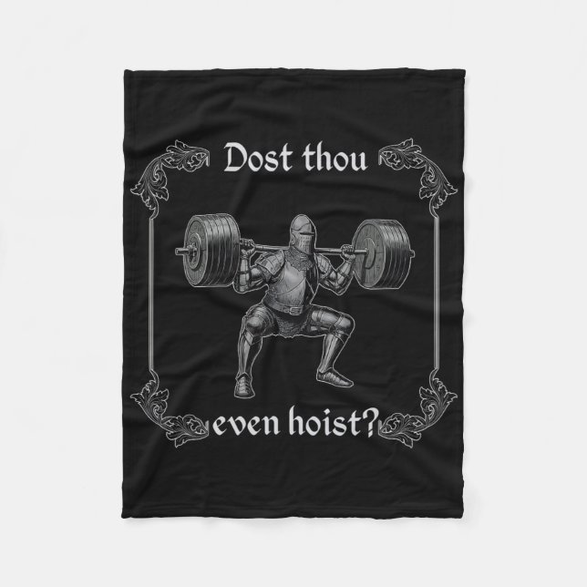 Manta Polar Dost Thou Even Hoist Funny Gym Meme  (Anverso)