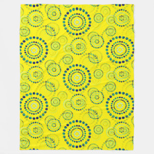 Manta Polar Dots Circle Power Flowers II + tu backgr. y idea