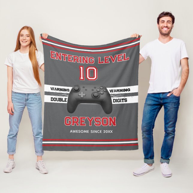 Manta Polar Double digits! Perfect Ten Year old Birthday  Flee (In situ)