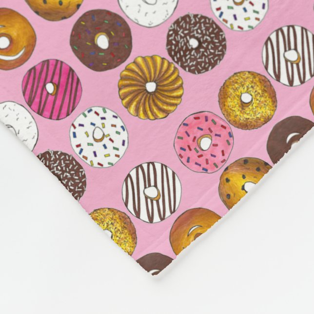 Manta Polar Dozen Donuts Doughnut Desayuno comida chatarra (Esquina)