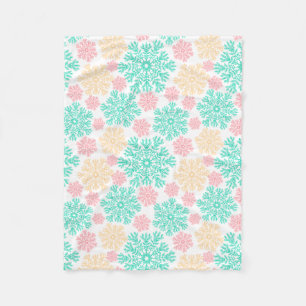 Manta Polar Dozy Winter Wonderland Snowflakes Pattern