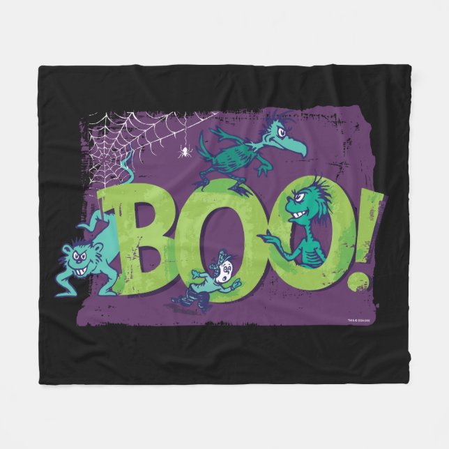 Manta Polar Dr. Seuss | ¡BOO! Gráfico de Halloween (Frente (Horizontal))