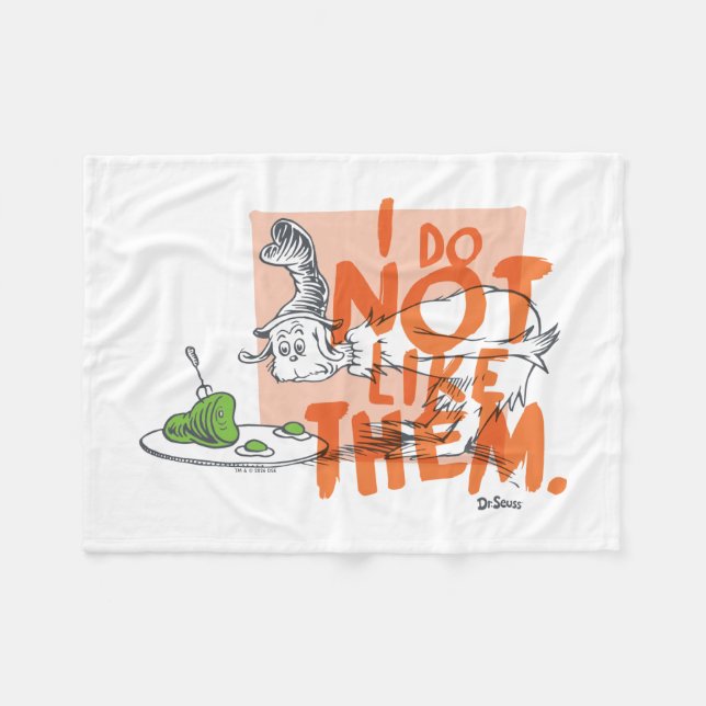 Manta Polar Dr. Seuss Guy-Am-I "No Me Gustan" (Frente (Horizontal))