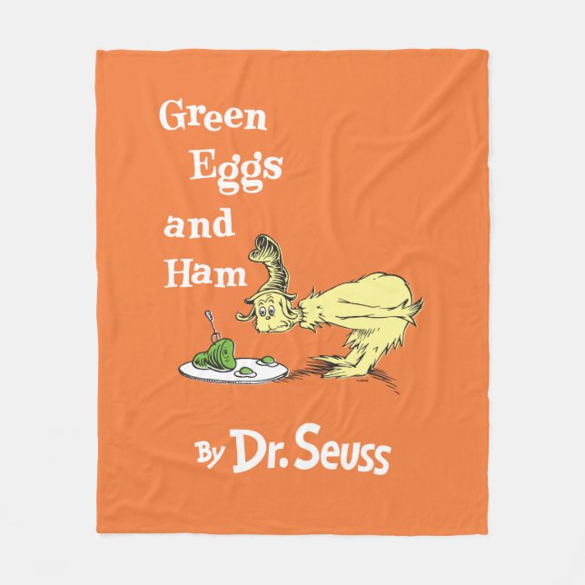 Manta Polar Dr. Seuss | Huevos verdes con jamón (Anverso)