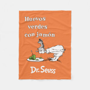 Manta Polar Dr. Seuss Huevos Verdes con Jamón en Español