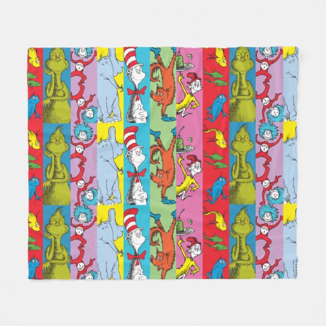 Manta Polar Dr. Seuss | Rebanada de Personaje (Frente (Horizontal))