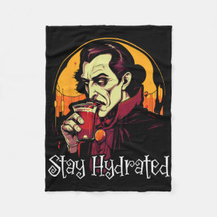 Manta Polar Drácula Halloween Terror O Vamp Espeluznante