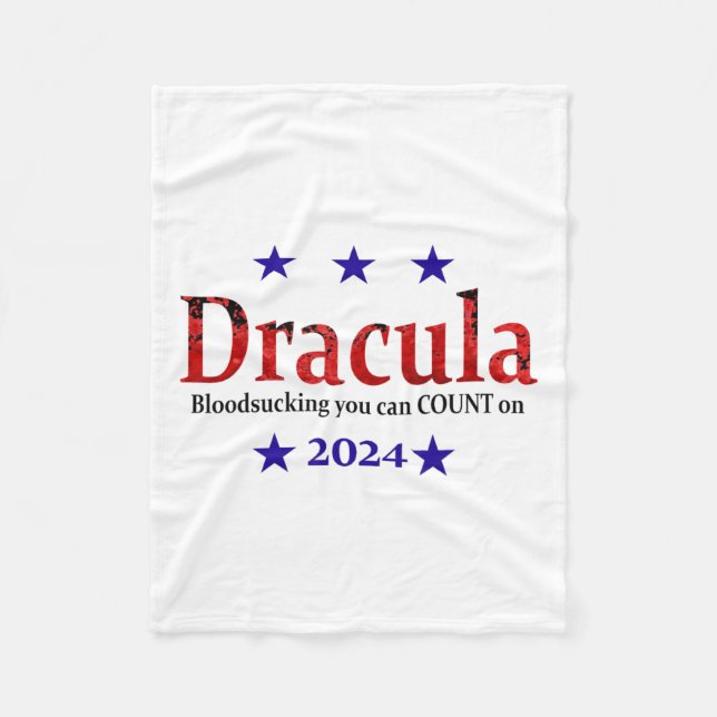 Manta Polar Drácula Rótulo electoral 2024 - Halloween Y H dive (Anverso)