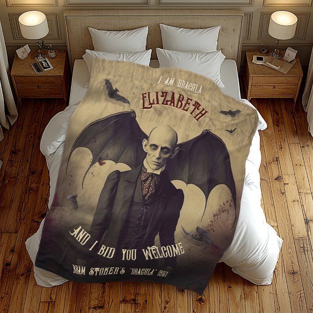 Manta Polar Dracula vintage Horror gótico (Subido por el creador)