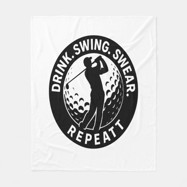 Manta Polar Dragar Swing Swear Repeat Golf (Anverso)