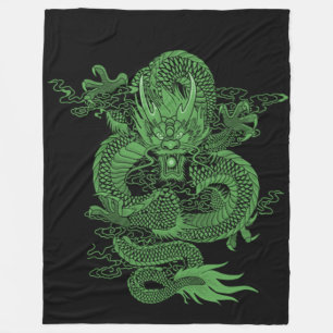 Manta Polar Dragón chino del emperador del jade