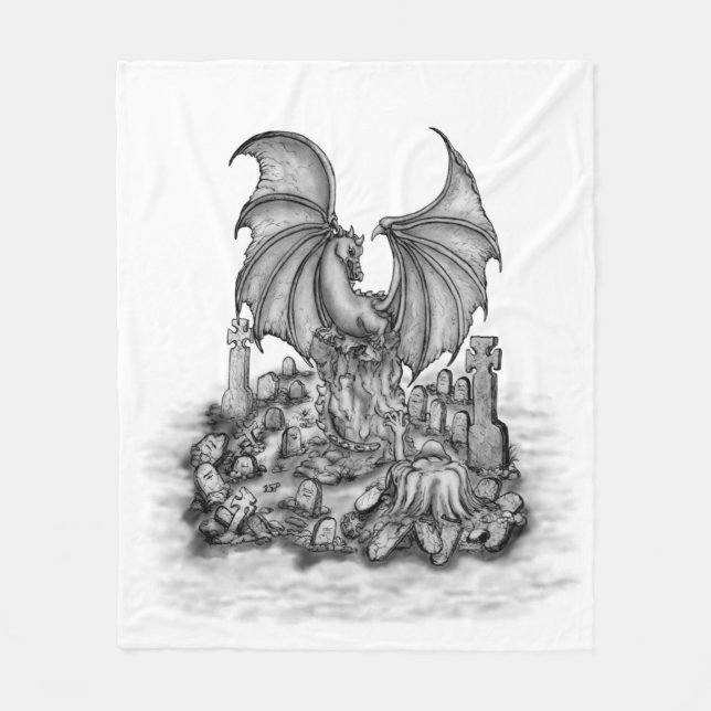 Manta Polar Dragón con zombi (Anverso)