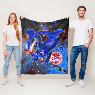 Manta Polar Dragón cósmico azurita