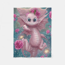 Dragón de bebé rosado