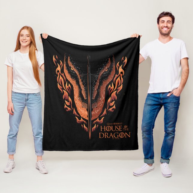 Manta Polar Dragón en llamas tras la espada (In situ)