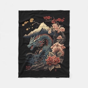Manta Polar Dragón estético japonés arte japonés japonés tatua