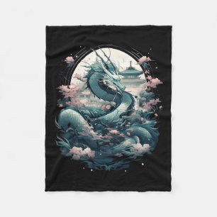 Manta Polar Dragón estético japonés arte japonés japonés tatua