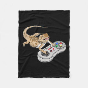 Manta Polar Dragón Jugando Videojuego Reptiles Pagona Gamers
