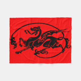 Manta Polar Dragón mítico, diseño del año del dragón