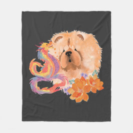 Manta Polar DRAGON-TALEZ CHOW año del dragón