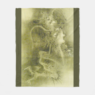 Manta Polar Dragón verde