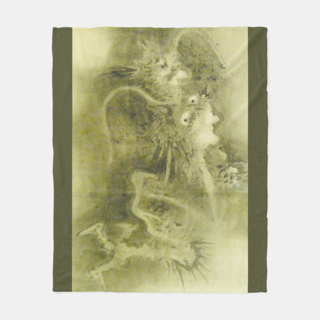 Manta Polar Dragón verde (Anverso)