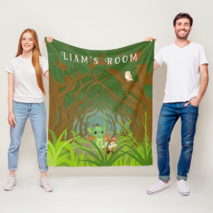 Manta Polar Dragón y amigo personalizados