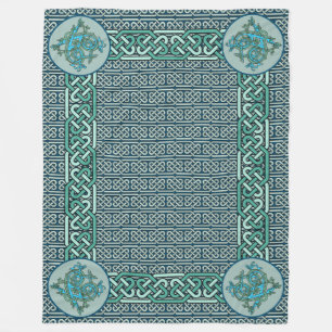 Manta Polar Dragones celtas azules