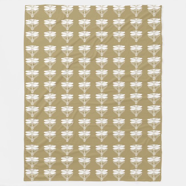 Manta Polar Dragonflies de artes de teca y artesanías (Anverso)