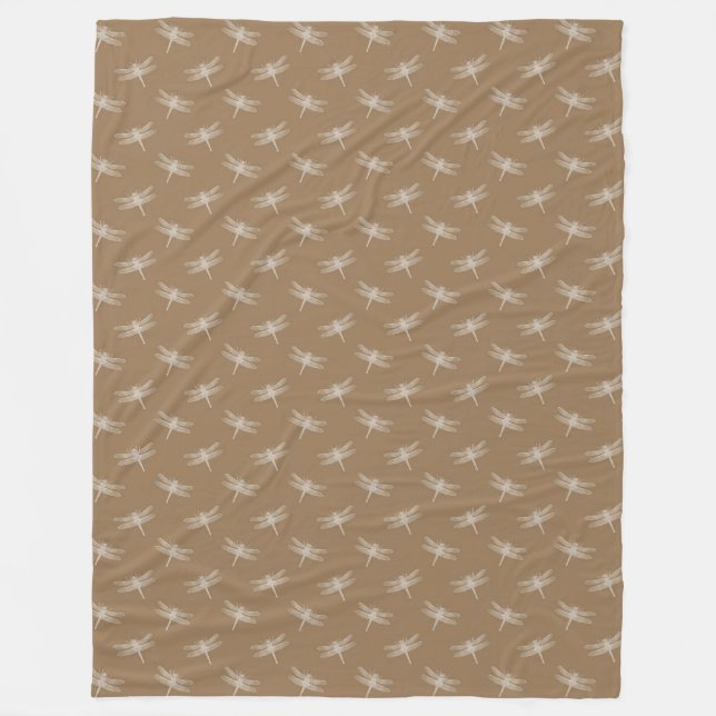 Manta Polar Dragonflies de Cream Brown (Anverso)