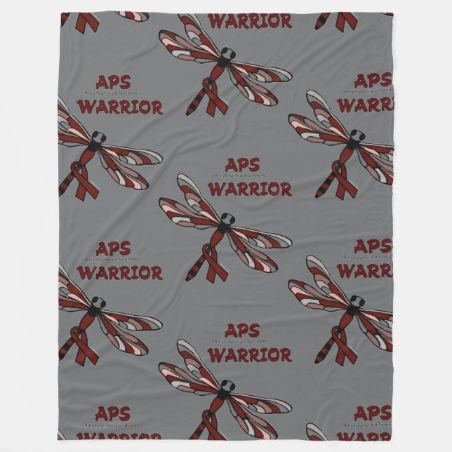 Manta Polar Dragonfly/Warrior...APS Fleece Blanket (Anverso)