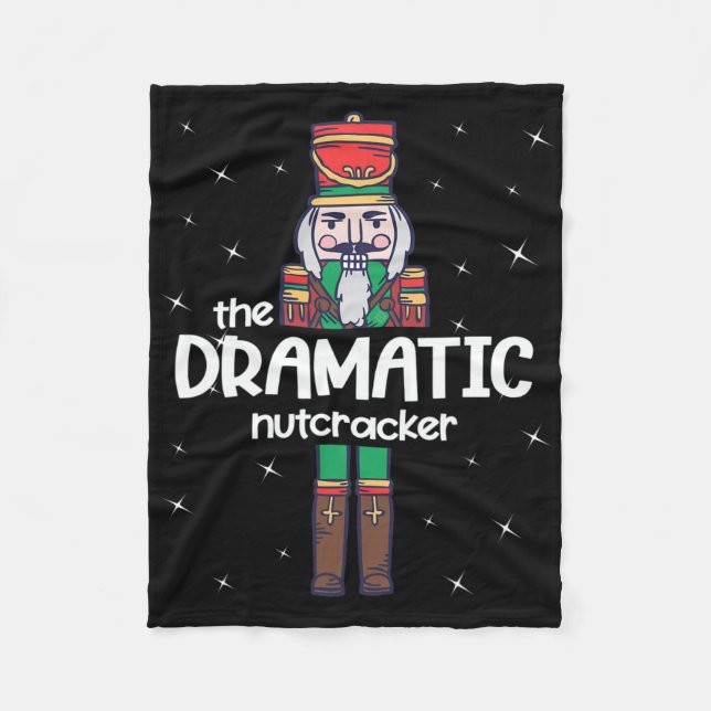 Manta Polar Dramática familia Nutcracker coincidiendo con rega (Anverso)