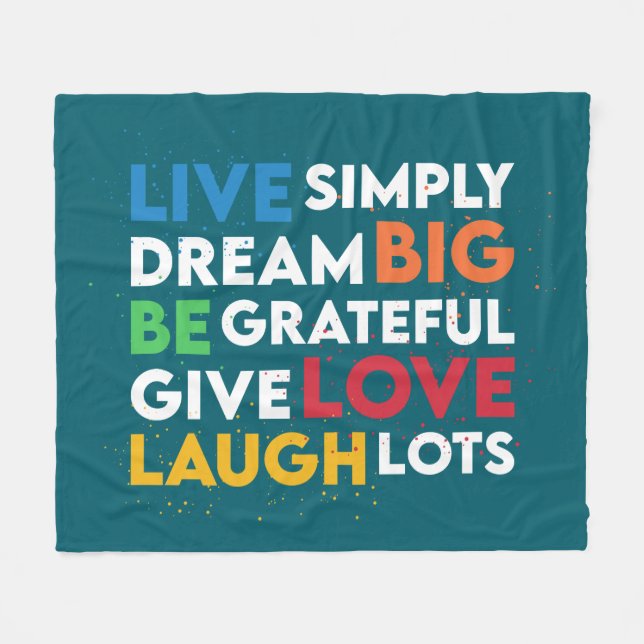 Manta Polar Dream Big (Frente (Horizontal))