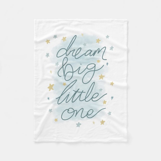 Manta Polar Dream Big Little One Pastel Stars (Anverso)