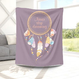 Manta Polar Dreamcatcher Tribal Boho Cita Purple