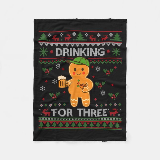 Manta Polar Dripng Ice Cream Baseball Santa Hat, Xmas Pajama K (Anverso)